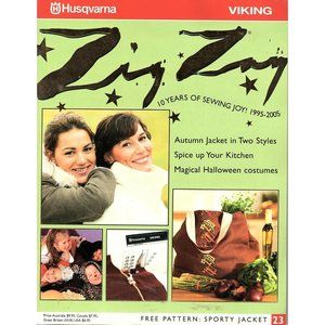 Husqvarna Viking Zig Zag Magazine 2005 Includes Burda Patterns